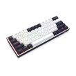 Tastatura gaming mecanica Bluetooth cu si fara fir Redragon Alcor QMK VIA neagra cu alb iluminare RGB