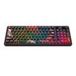 Tastatura gaming mecanica Bluetooth cu si fara fir Redragon Artemis Pro Anime AK neagra cu rosu iluminare RGB