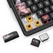 Tastatura gaming mecanica Bluetooth cu si fara fir Redragon Artemis Pro Anime AK neagra cu rosu iluminare RGB