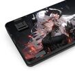 Tastatura gaming mecanica Bluetooth cu si fara fir Redragon Artemis Pro Anime AK neagra cu rosu iluminare RGB