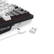 Tastatura gaming mecanica Bluetooth cu si fara fir Redragon Artemis Pro Anime neagra cu alb iluminare RGB