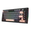 Tastatura gaming mecanica Bluetooth cu si fara fir Redragon Eclipse Pro neagra iluminare RGB
