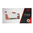Tastatura gaming mecanica Redragon Stormhunter alba iluminare RGB