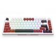 Tastatura gaming mecanica Redragon Stormhunter Magnetic alba cu rosu iluminare RGB