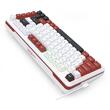 Tastatura gaming mecanica Redragon Stormhunter Magnetic alba cu rosu iluminare RGB