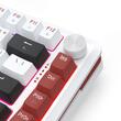 Tastatura gaming mecanica Redragon Stormhunter Magnetic alba cu rosu iluminare RGB