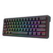 Tastatura gaming mecanica Redragon Ironguard neagra iluminare RGB switch-uri gri