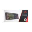 Tastatura gaming mecanica Redragon Ironguard neagra iluminare RGB switch-uri gri