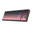 Tastatura gaming mecanica Bluetooth cu si fara fir Redragon Antonium Pro neagra cu roz iluminare RGB