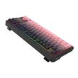 Tastatura gaming mecanica Bluetooth cu si fara fir Redragon Antonium Pro neagra cu roz iluminare RGB