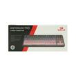 Tastatura gaming mecanica Bluetooth cu si fara fir Redragon Antonium Pro neagra cu roz iluminare RGB