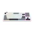Tastatura gaming mecanica Bluetooth cu si fara fir Redragon Otiim Pro alba cu gri iluminare RGB