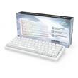 Tastatura Bluetooth si cu fir gaming mecanica Redragon Draconic V2 Pro alba iluminare RGB