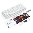 Tastatura Bluetooth si cu fir gaming mecanica Redragon Draconic V2 Pro alba iluminare RGB