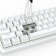 Tastatura Bluetooth si cu fir gaming mecanica Redragon Draconic V2 Pro alba iluminare RGB