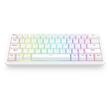 Tastatura Bluetooth si cu fir gaming mecanica Redragon Draconic V2 Pro alba iluminare RGB