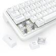 Tastatura Bluetooth si cu fir gaming mecanica Redragon Draconic V2 Pro alba iluminare RGB
