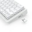Tastatura Bluetooth si cu fir gaming mecanica Redragon Draconic V2 Pro alba iluminare RGB