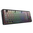 Tastatura gaming mecanica Bluetooth cu si fara fir Redragon Wildslash Pro neagra cu gri degrade iluminare RGB