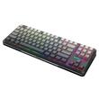 Tastatura gaming mecanica Bluetooth cu si fara fir Redragon Wildslash Pro neagra cu gri degrade iluminare RGB
