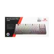 Tastatura gaming mecanica Bluetooth cu si fara fir Redragon Wildslash Pro neagra cu gri degrade iluminare RGB