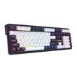 Tastatura gaming mecanica Bluetooth cu si fara fir Redragon Antonium Pro 108 neagra cu alb iluminare RGB