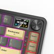 Tastatura gaming mecanica Bluetooth cu si fara fir Redragon Thorium QMK VIA cu display neagra iluminare RGB