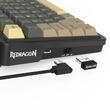Tastatura gaming mecanica Bluetooth cu si fara fir Redragon Thorium QMK VIA cu display neagra iluminare RGB
