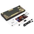 Tastatura gaming mecanica Bluetooth cu si fara fir Redragon Thorium QMK VIA cu display neagra iluminare RGB