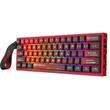 Tastatura gaming mecanica Redragon Venom rosie cu negru iluminare RGB
