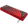Tastatura gaming mecanica Redragon Venom rosie cu negru iluminare RGB