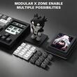Tastatura gaming mecanica Redragon Popvu neagra cu alb iluminare RGB cu stream deck detasabil