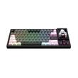 Tastatura gaming mecanica Redragon Popvu neagra cu alb iluminare RGB cu stream deck detasabil