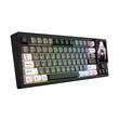 Tastatura gaming mecanica Redragon Popvu neagra cu alb iluminare RGB cu stream deck detasabil