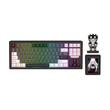 Tastatura gaming mecanica Redragon Popvu neagra cu alb iluminare RGB cu stream deck detasabil