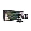 Tastatura gaming mecanica Redragon Popvu neagra cu alb iluminare RGB cu stream deck detasabil