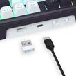 Tastatura gaming mecanica Bluetooth cu si fara fir Redragon Terraflare Pro neagra cu alb iluminare RGB