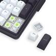 Tastatura gaming mecanica Bluetooth cu si fara fir Redragon Terraflare Pro neagra cu alb iluminare RGB