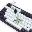 Tastatura gaming mecanica Bluetooth cu si fara fir Redragon Terraflare Pro neagra cu alb iluminare RGB