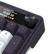Tastatura gaming mecanica Bluetooth cu si fara fir Redragon Terraflare Pro neagra cu alb iluminare RGB