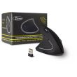 Mouse vertical wireless Inter-Tech Eterno KM-206L negru pentru stangaci
