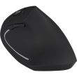 Mouse vertical wireless Inter-Tech Eterno KM-206R negru pentru dreptaci