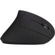 Mouse vertical wireless Inter-Tech Eterno KM-206R negru pentru dreptaci
