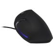 Mouse vertical Inter-Tech Eterno KM-206R negru pentru dreptaci