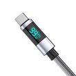 Cablu USB Orico LDC2C 100W USB Type-C - USB Type-C 0.5m negru cu display