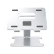 Stand laptop din aluminiu Orico LST-4A pliabil argintiu cu HUB USB