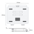 Stand laptop din aluminiu Orico LST-T1 pliabil argintiu