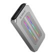 Rack SSD Orico M2R1-G2 USB3.2 GEN2 NVMe M.2 gri iluminare RGB