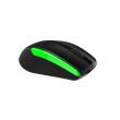 Mouse Delux M321 Wireless negru cu verde 