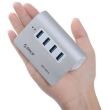 Hub Orico M3H4 USB 3.0 argintiu